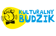 Logo z dzwoniącym budzikiem i napisem Kulturalny Budzik